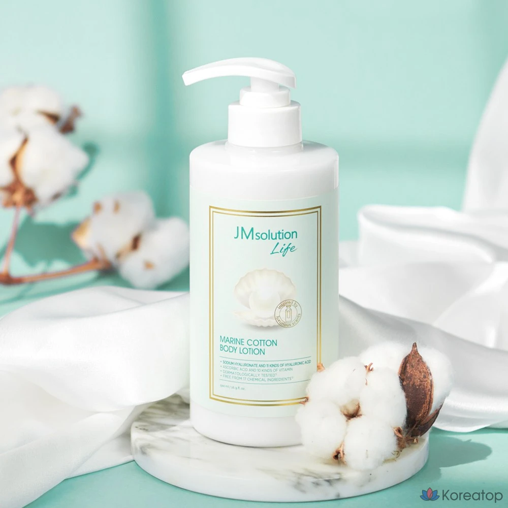 Лосьон для тела JM Solution Life Marine Cotton Perfume Body Lotion, 500 мл, 1 шт.