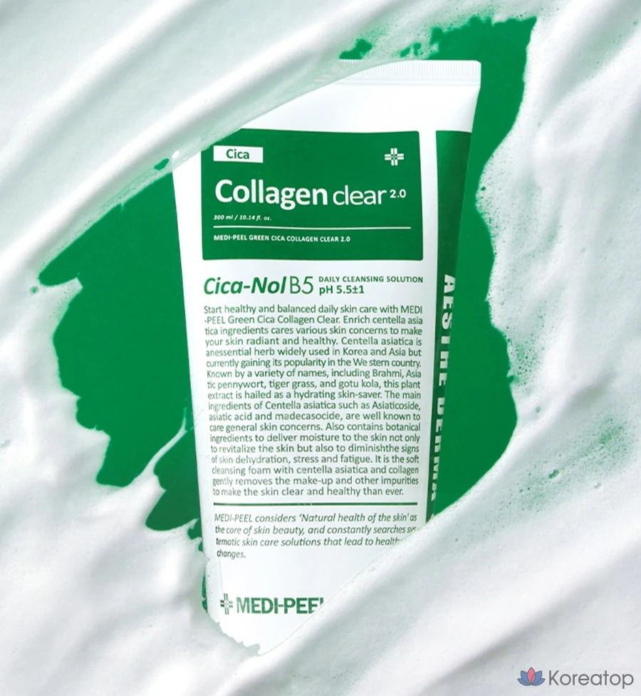Очищающий гель Medi-Peel Green Cica Collagen Clear Gel Cleanser 2.0, 120 мл, 1 шт.