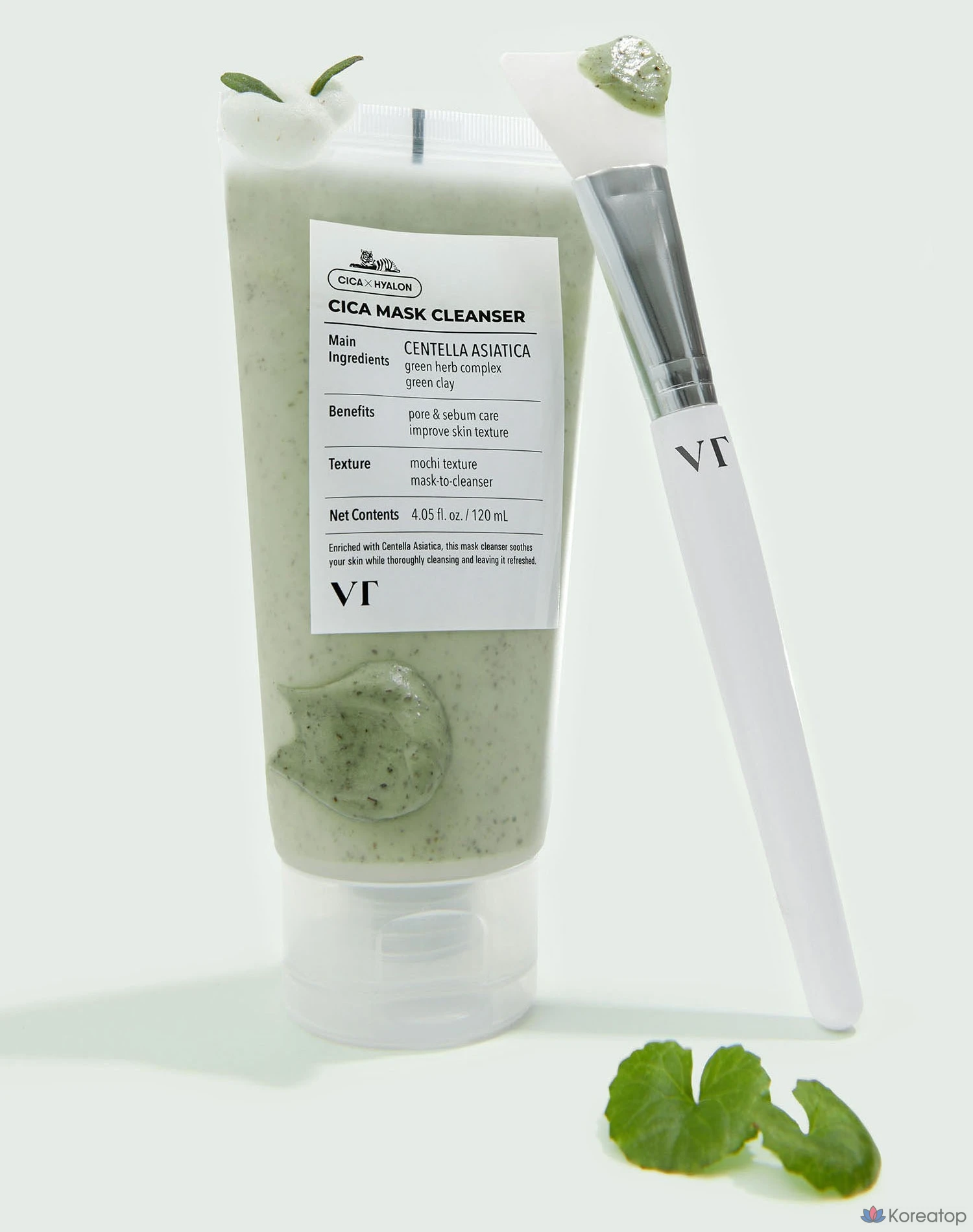 Очищающая маска для лица VT Cosmetics Cica Mask Cleanser, 120 мл, 2 шт., фото 3