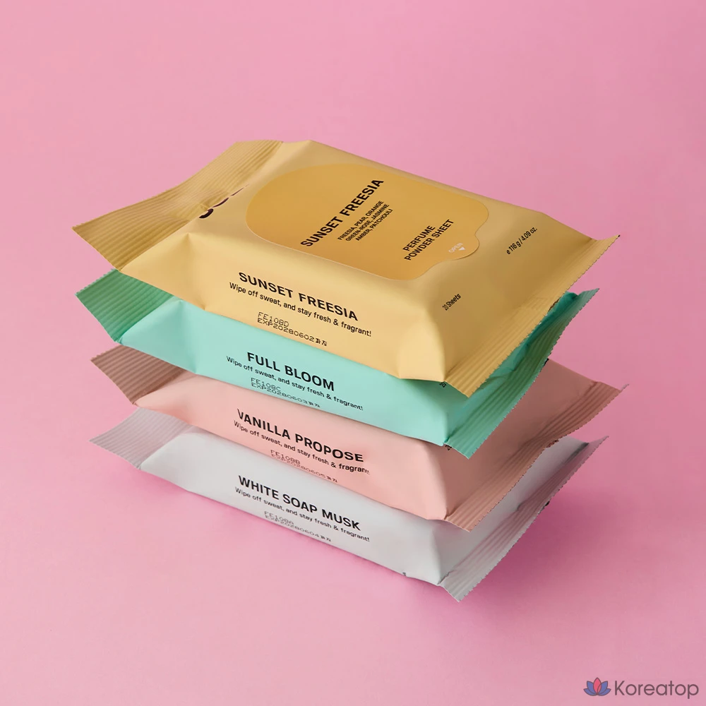 Тканевая маска для лица JUL7ME Perfume Powder Sheet White Soap Musk, 20 шт., 116 г