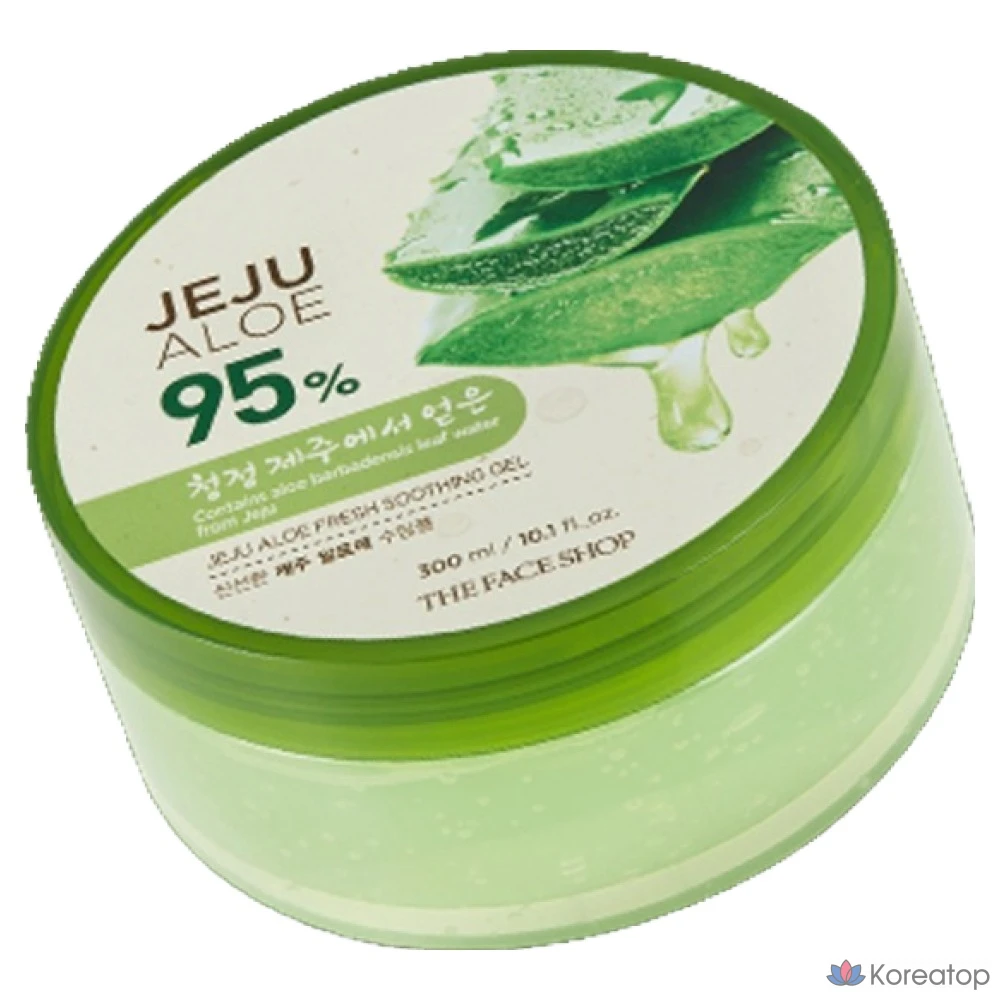 Гель для лица The Face Shop Fresh Jeju Aloe Soothing Gel, 300 мл, 1 шт.