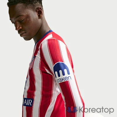 Футбольная футболка мужская Nike Atletico Madrid 2026/27 Stadium Home Dri-FIT Long Sleeve Replica Jersey, фото 3