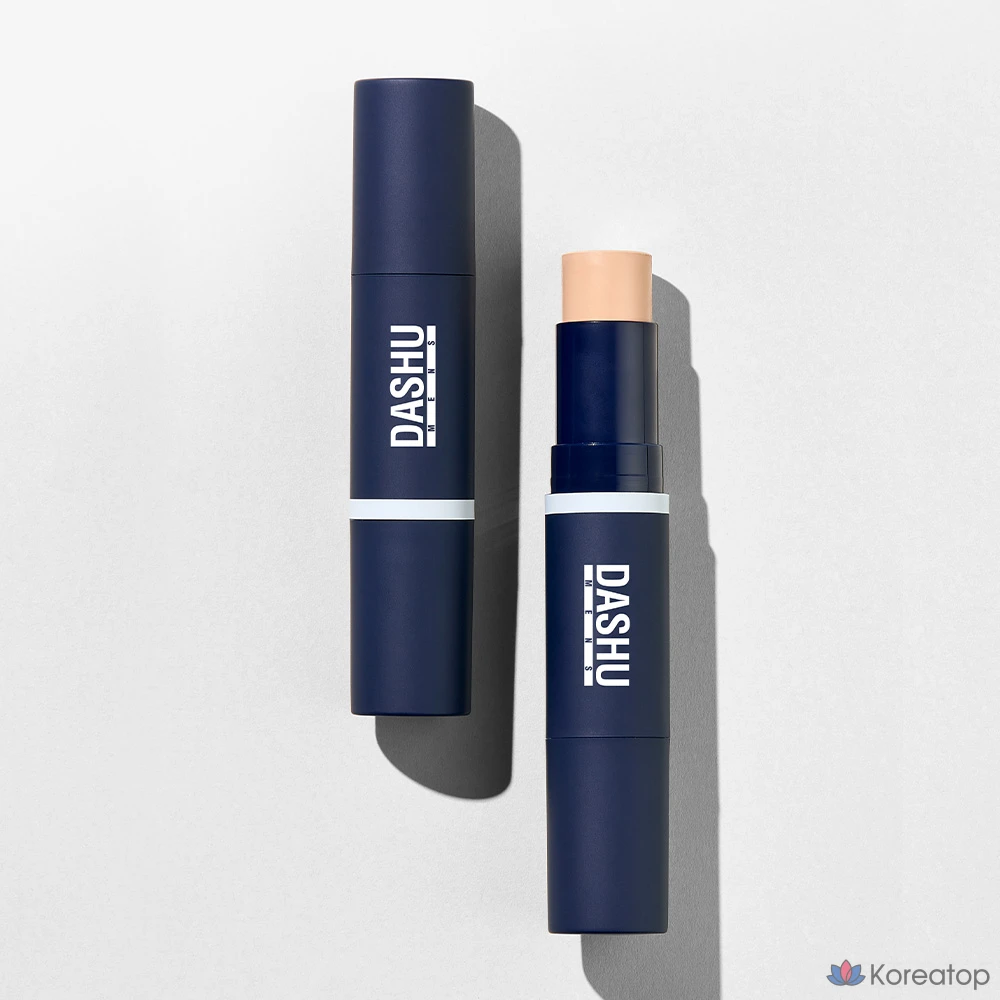Стик-фундамент DASHU Men's Multi Cover Stick Foundation SPF50+ PA++++, оттенок 01 Light Beige, 12 г, 1 шт.