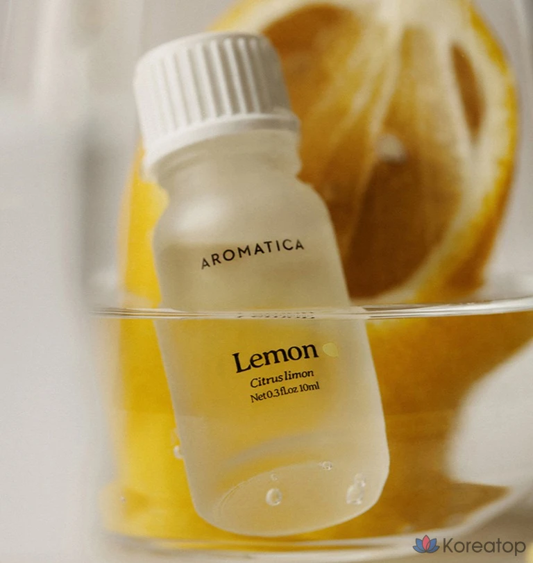 Эфирное масло Aromatica Lemon Essential Oil, 10 мл, 1 шт.