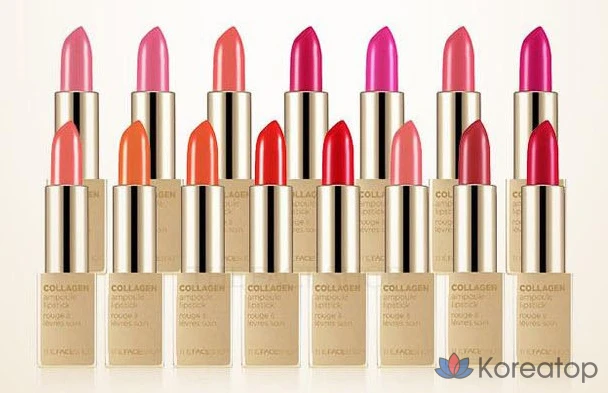 Губная помада The Face Shop Collagen Ampoule Lipstick, оттенок 10 Orange Blast, 3.5 г, 1 шт.