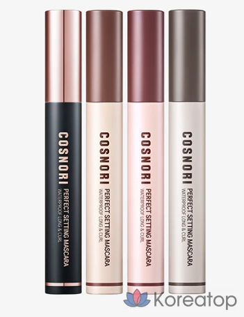 Тушь для ресниц Cosnori Perfect Setting Waterproof Long & Curl Mascara, оттенок 03 Rosy Brown, 7 мл, 1 шт., фото 7