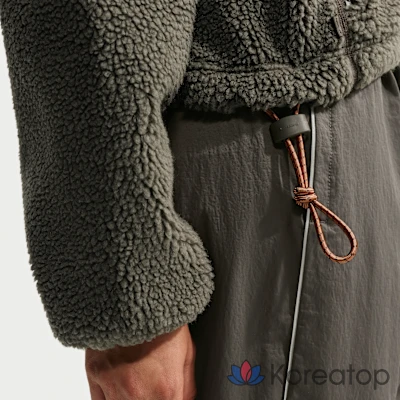 Куртка женская Nike NikeSKIMS Sherpa Oversized 3/4 Zip Jacket, фото 7