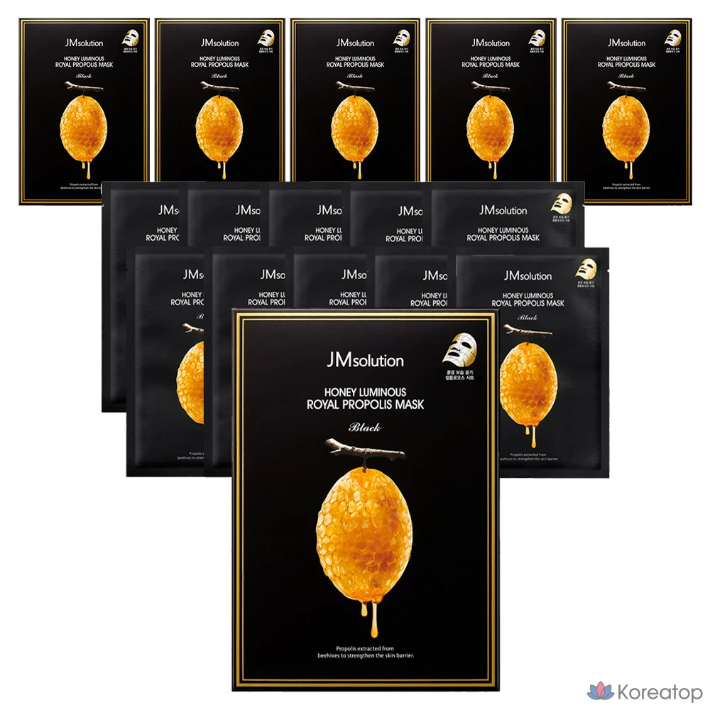 Тканевая маска для лица JM Solution Honey Luminous Royal Propolis Mask, 60 шт.