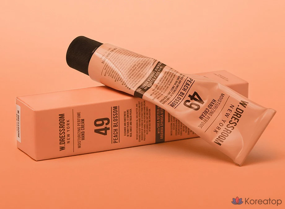 Набор для ухода W.Dressroom Perfume Hand Cream 2-piece Set (Peach Blossom + April Cotton), 50 мл, 2 шт., фото 3