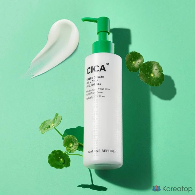 Пилинг Nature Republic Green Derma Mild Cica Peeling Gel, 155 г, 1 шт.
