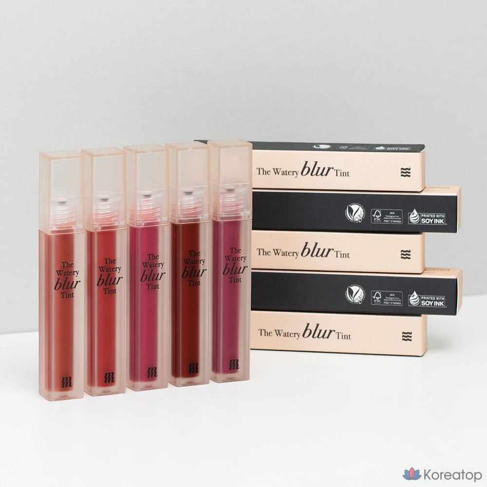 Тинт для губ MERZY The Watery Blur Tint, оттенок WB3 Unveiled Petal, 1 шт., фото 8