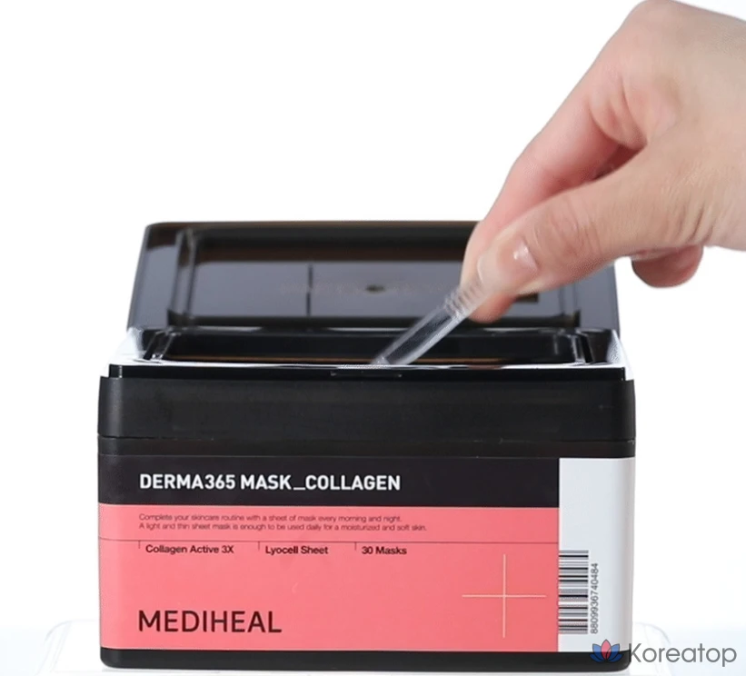 Тканевая маска для лица MEDIHEAL Derma365 Mask Collagen, 30 шт.