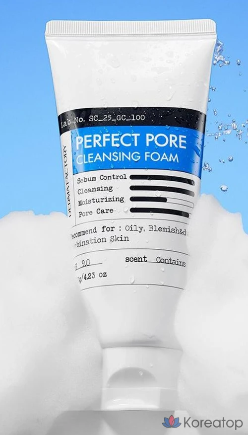 Очищающая пенка Derma Factory Perfect Pore Cleansing Foam, 120 г, 1 шт.