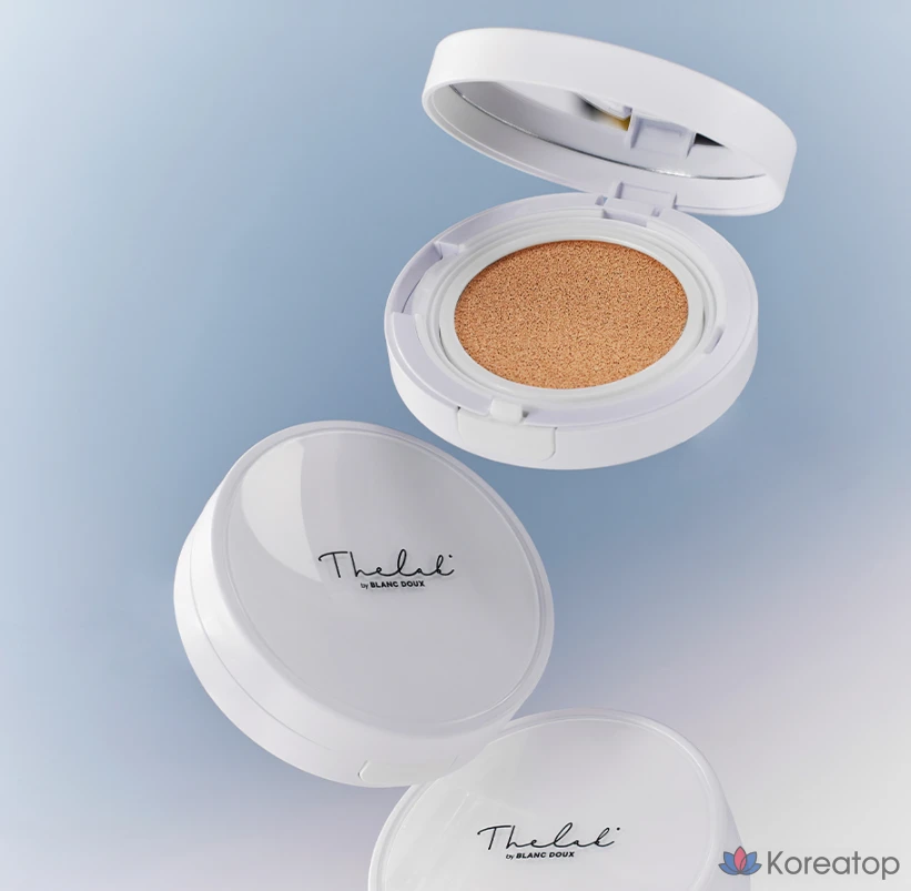 Кушон-основа THE LAB by blanc doux Oligo Hyaluronic Acid Healthy Cream Cushion Foundation, оттенок 01 Ivory, 12 г + сменный блок, 1 шт., фото 9