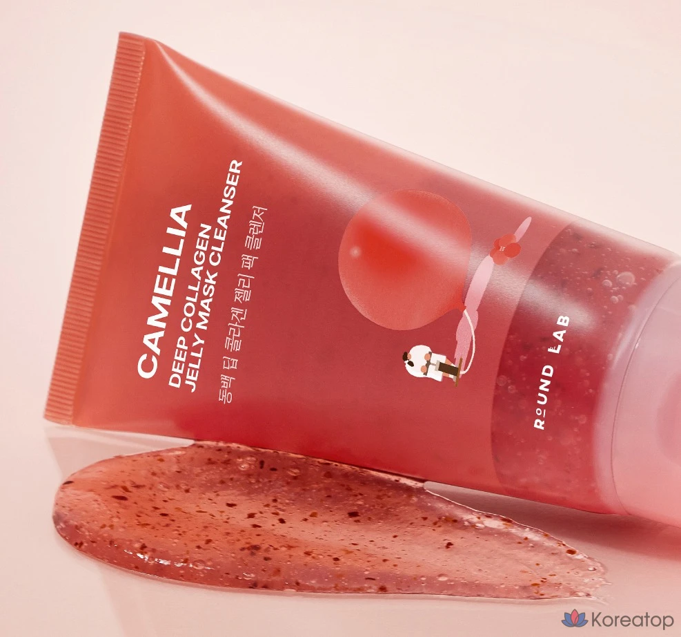 Гель-очищающее средство Round Lab Camellia Deep Collagen Jelly Pack Cleanser, 150 мл, 1 шт.