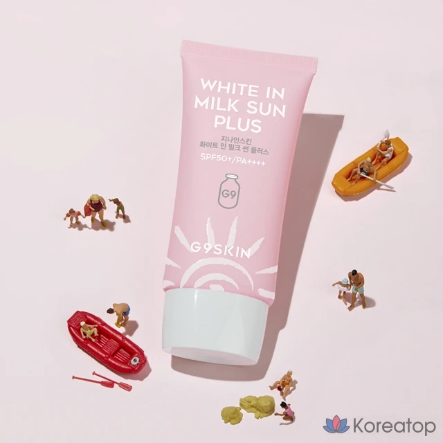 Солнцезащитный крем G9SKIN White In Milk Sun Plus SPF50+ PA++++, 40 мл, 1 шт.