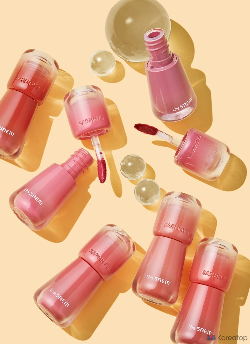 Тинт для губ The Saem Saem's Aid Shot Tint, оттенок 10 Peach Palm, 3.2 г, 1 шт., фото 4