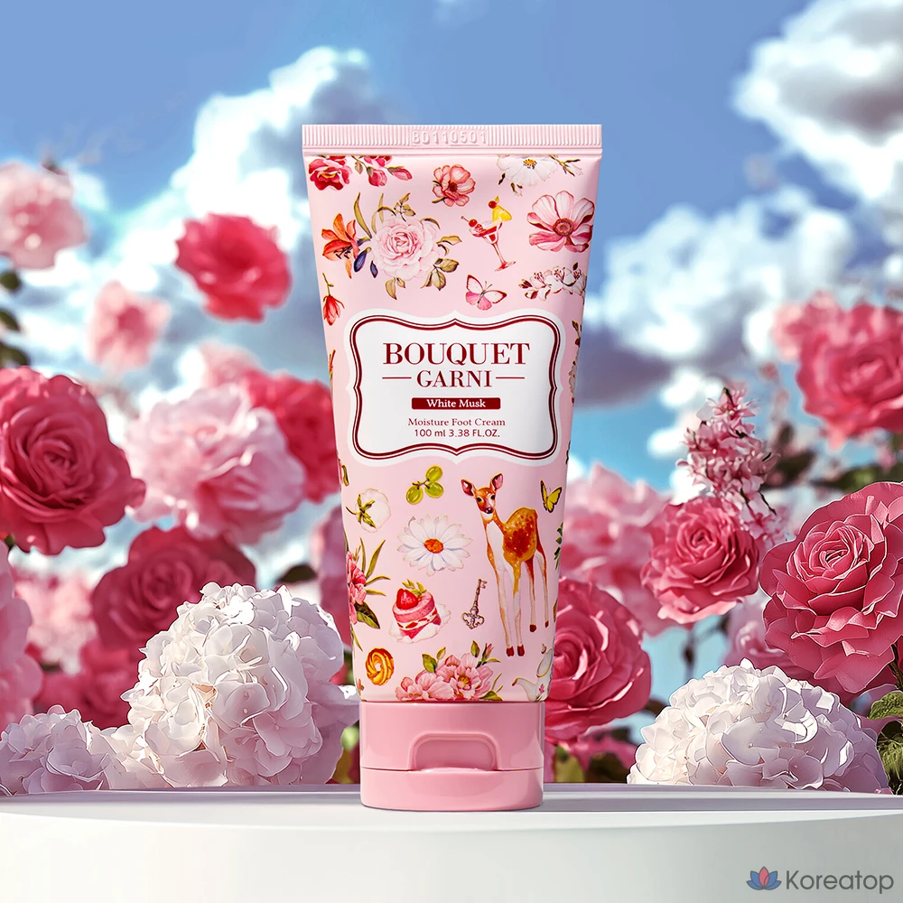 Крем для ног Bouquet Garni High Moisture Exfoliating Foot Cream White Musk, 100 мл, 1 шт.