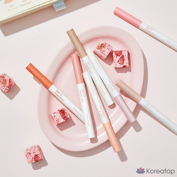 Карандаш для губ Forencos Nuga Hyd & Fit Lip Pencil, оттенок 04 Taro Nuga, 0.8 г, 1 шт., фото 3