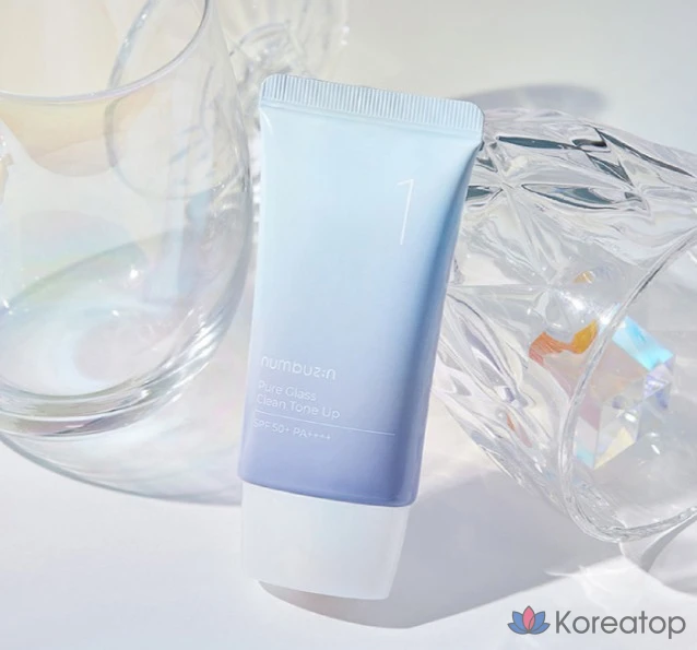 Тонер Numbuzin No.1 Glass Clear Tone-Up Sunscreen SPF50+ PA++++, 50 мл, 1 шт.