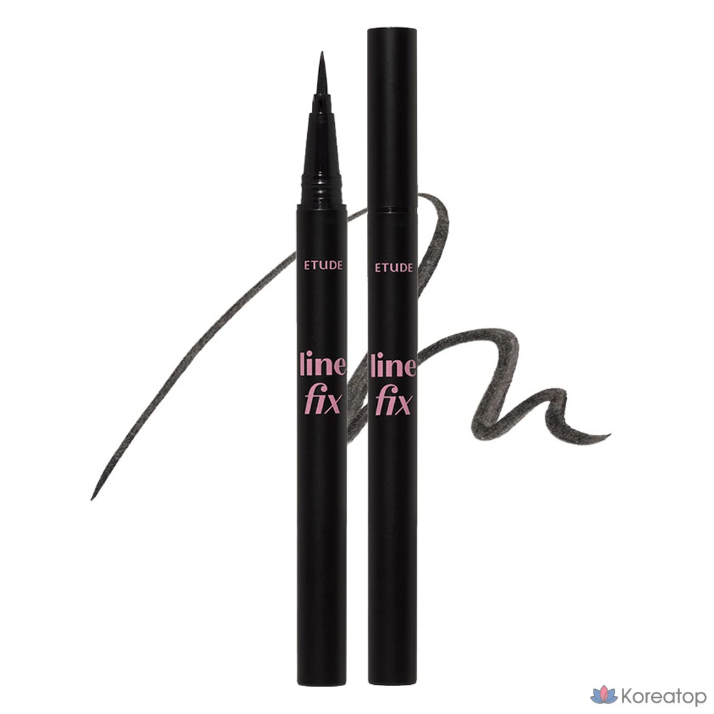 Лайнер для глаз Etude House Line Fix Brush Liner, оттенок 01 Black, 0.5 г, 1 шт.