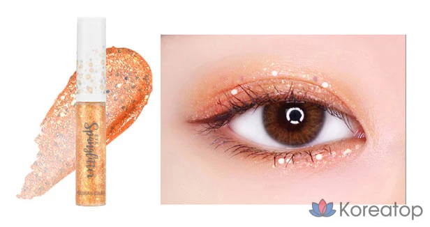 Тени для век Holika Holika Eye Sparklitter Shadow, оттенок 03 Tangerine Parts, 1 шт., фото 3