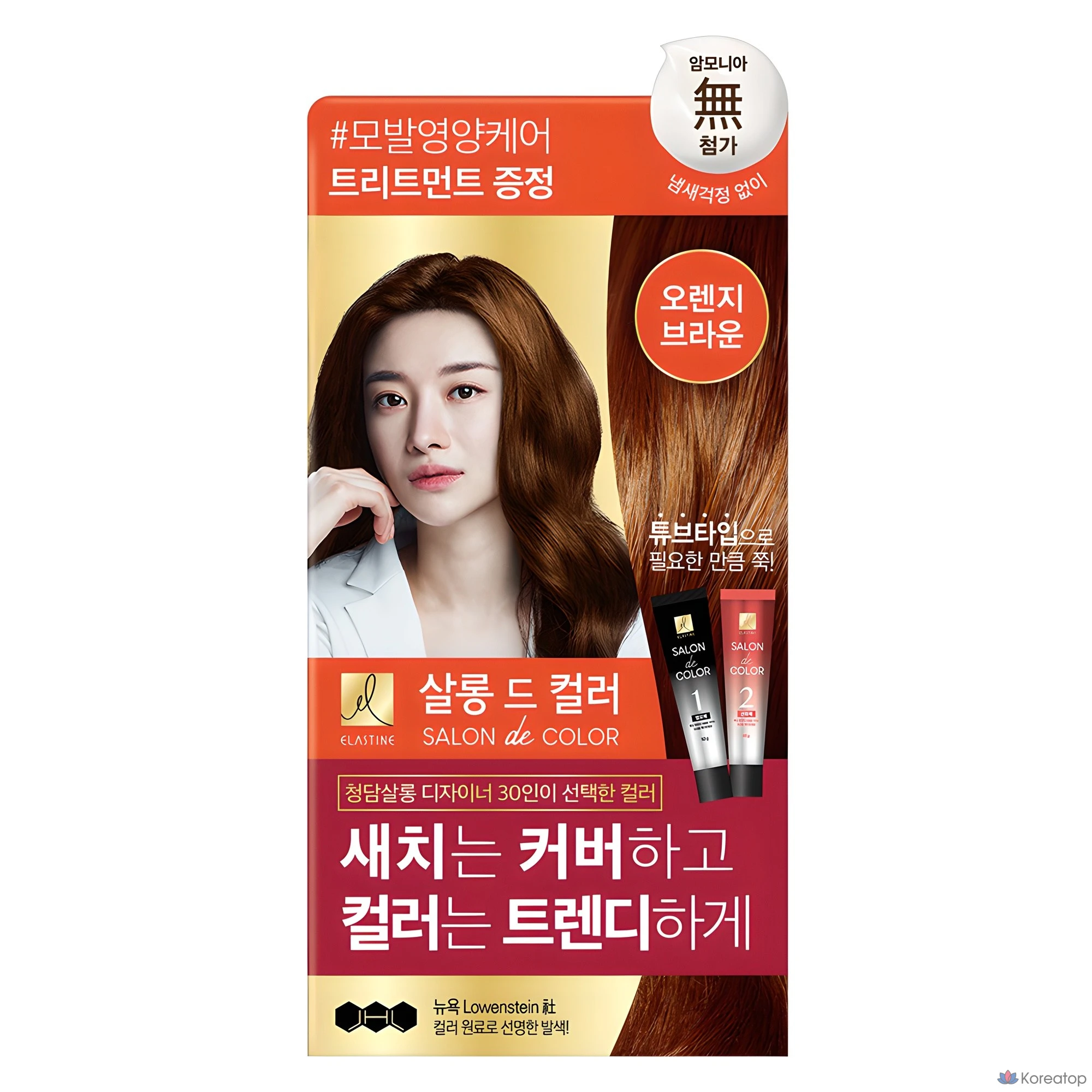 Краска для волос Elastine Salon de Color & Saichi, оттенок Orange Brown, 1 шт.