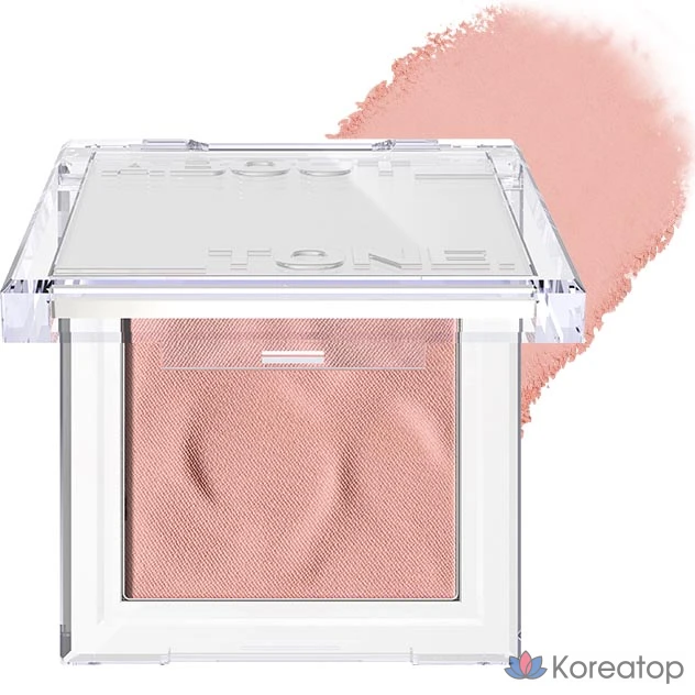 Румяна ABOUT TONE Fluffy Wear Blusher, оттенок 02 Bashful Pink, 4.3 г, 1 шт.