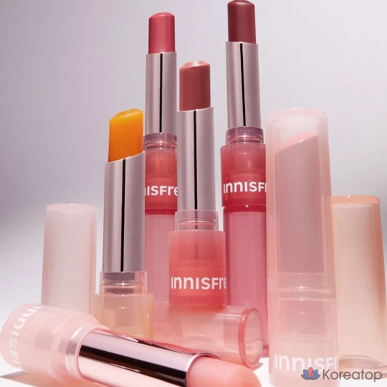 Тинт-бальзам для губ Innisfree Dewy Tint Lip Balm, оттенок 2 Melon Coral, 3.2 г, 1 шт., фото 5