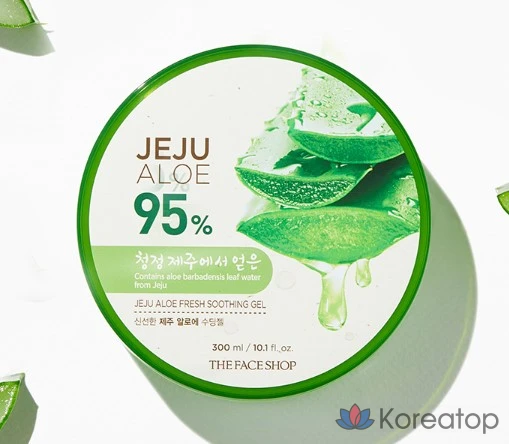 Гель для лица The Face Shop Fresh Jeju Aloe Soothing Gel, 300 мл, 1 шт.