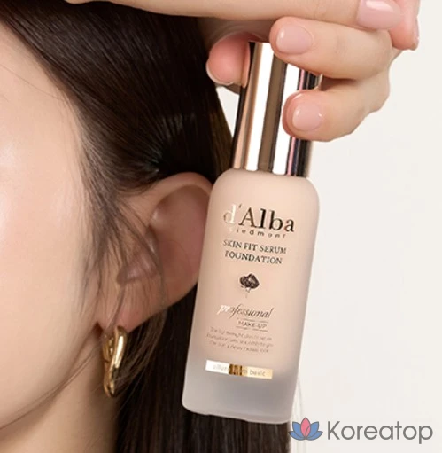 Тонер d'Alba Skin Fit Serum Foundation Spatula, оттенок 23, 40 мл, 1 шт.