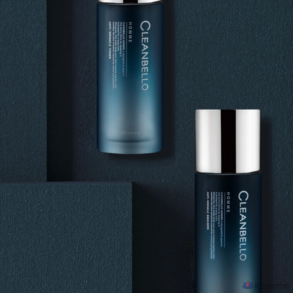 Набор для ухода Deoproce Cleanbella Homme Anti-Wrinkle 4-piece Set (Skin + Lotion), 4 шт., фото 6