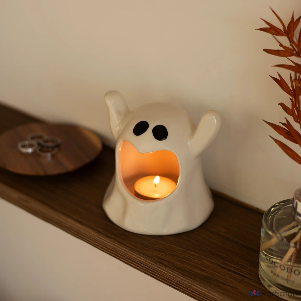 Набор для ароматов Cocodor Ghost Tealight Holder + Candle Set, аромат Garden Lavender, 10 г x 6 шт., фото 6