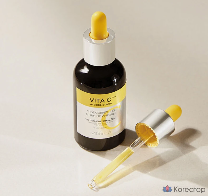 Набор для ухода Missha Vita C Plus Spot Correcting Firming Ampoule, 20 мл + 15 мл, 4 шт., фото 2