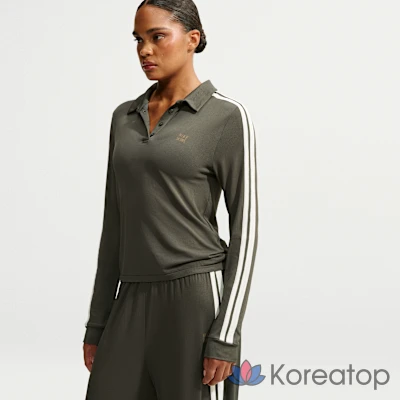 Поло женское Nike Skims Stretch Knit Long Sleeve Polo Top, фото 3