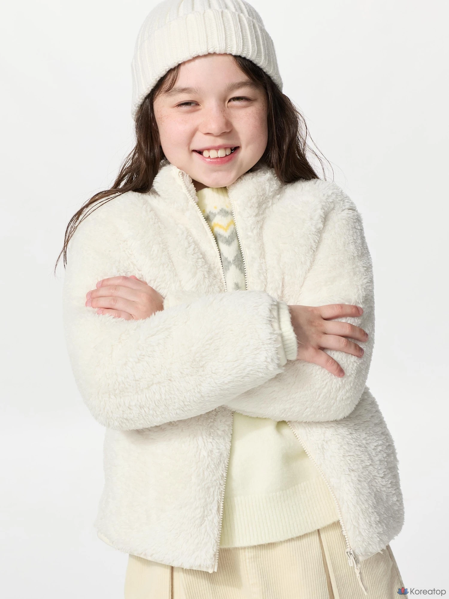 Куртка детская Uniqlo Fluffy Fleece Full-Zip Jacket