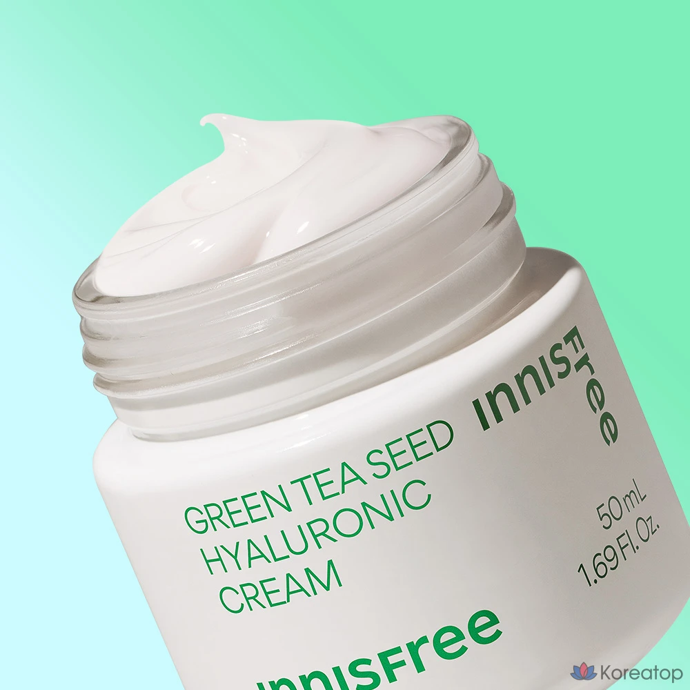 Крем Innisfree Green Tea Seed Hyaluronic Acid Moisturizing Cream, 50 мл, 1 шт.