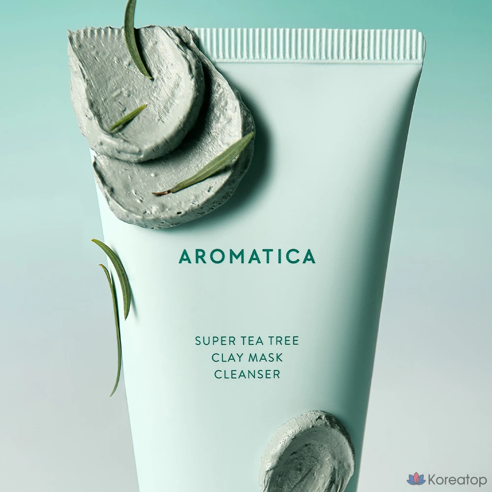 Очищающая маска-скраб Aromatica Super Tea Tree Clay Mask Cleanser, 150 мл, 1 шт.