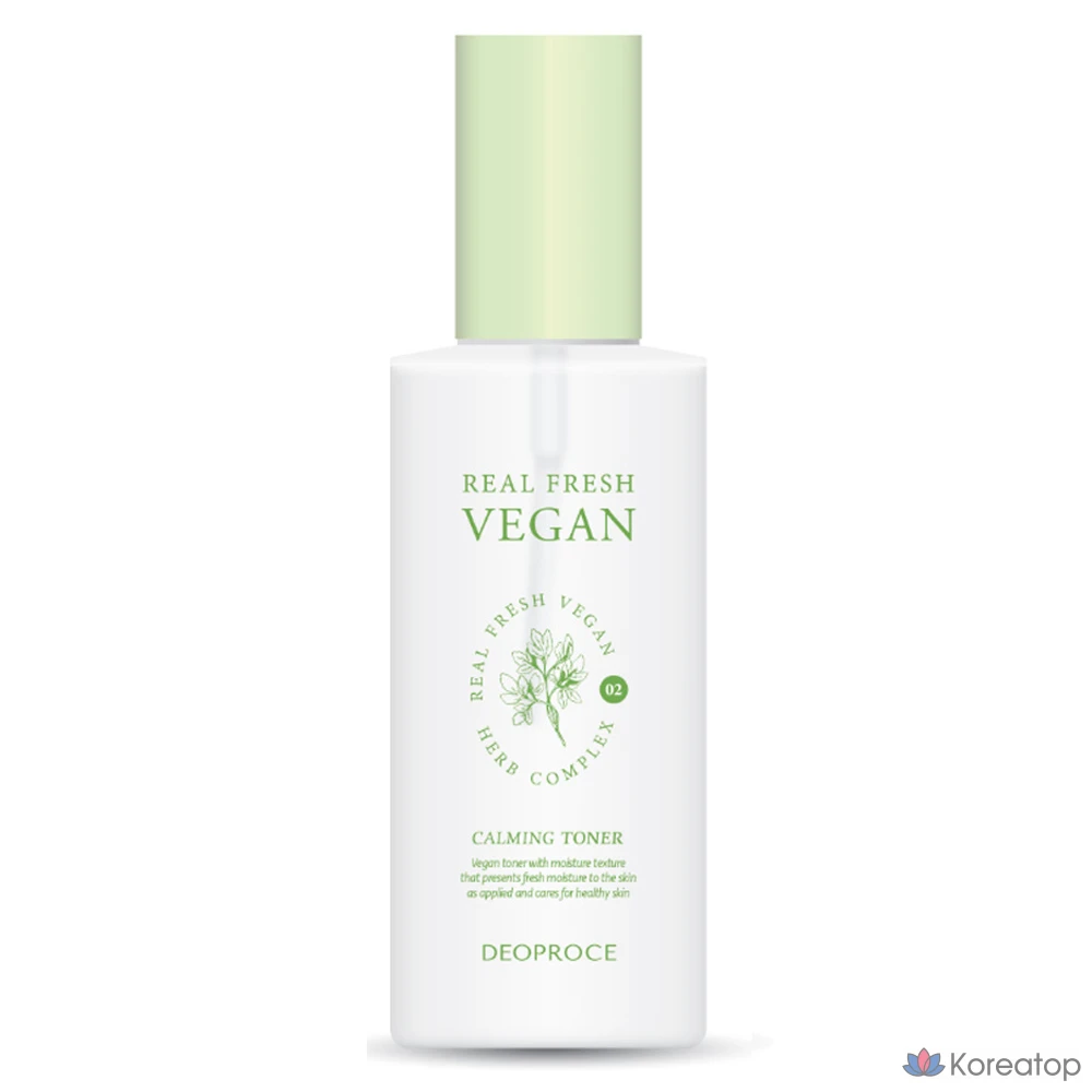 Тонер Deoproce Real Fresh Vegan Calming Toner, 200 мл, 1 шт.