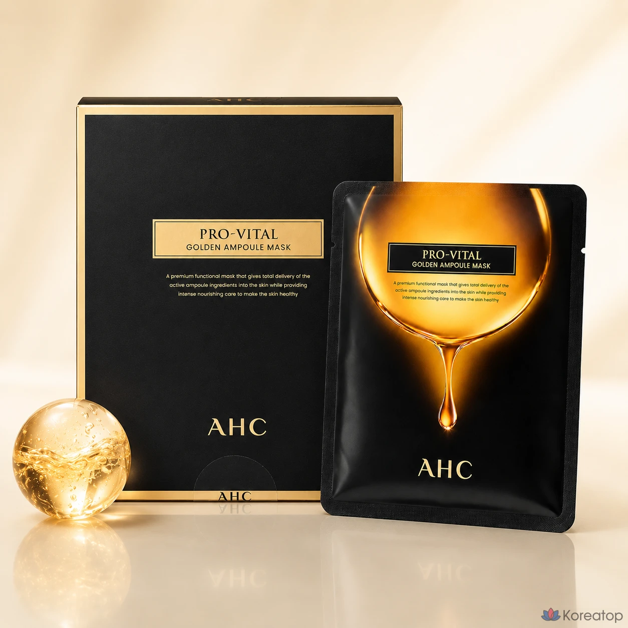 Тканевая маска для лица AHC Pro Vital Golden Ampoule Mask, 1 шт.