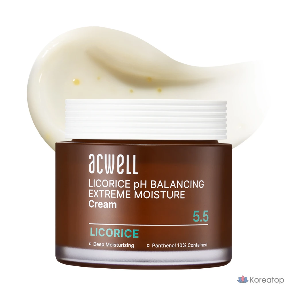 Крем для лица Acwell Licorice pH Balancing Extreme Moisture Cream, 55 мл, 1 шт.