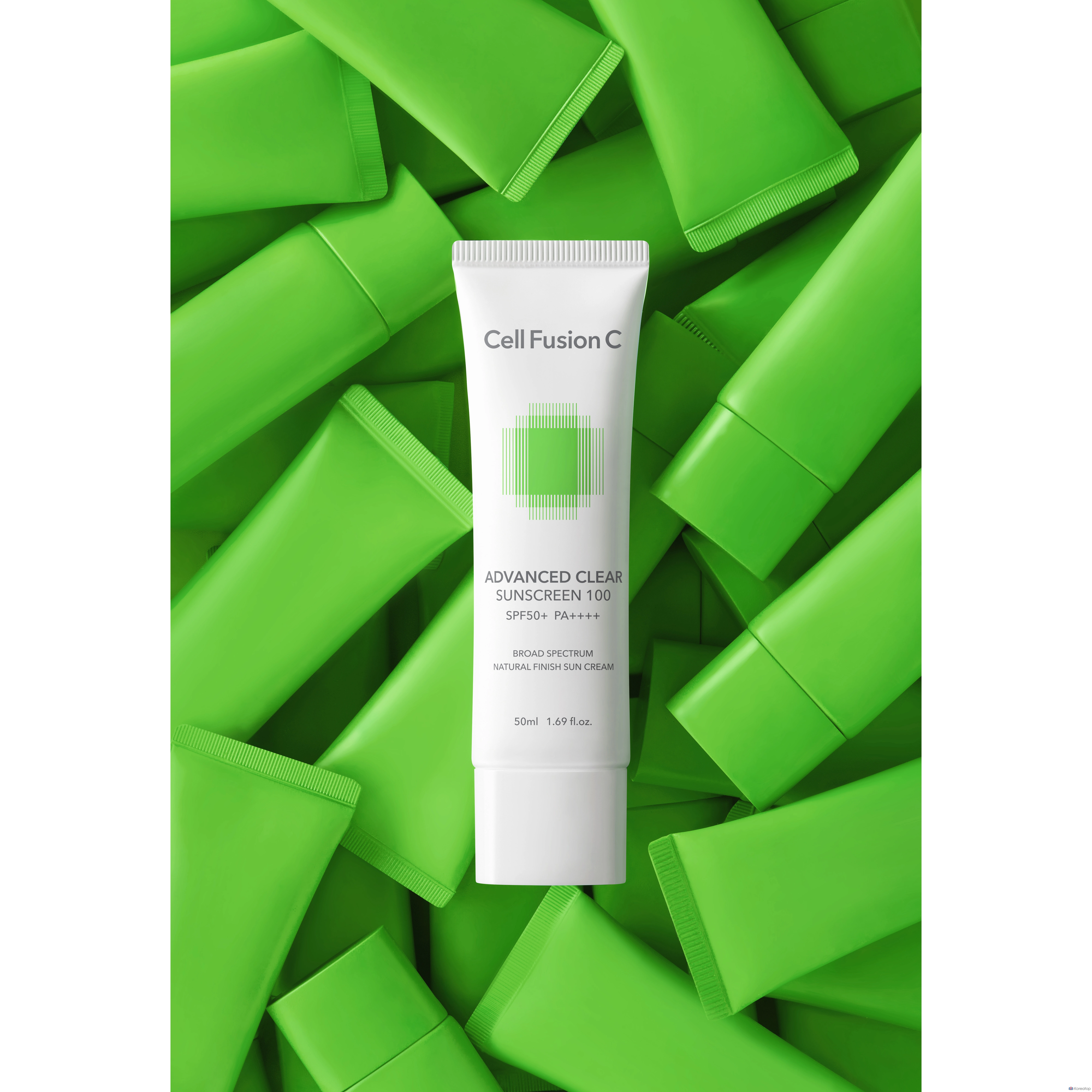Солнцезащитный крем CELL FUSION C Advanced Clear Sunscreen 100 SPF 50+ PA++++, 50 мл, 1 шт., фото 5