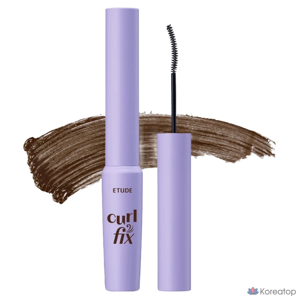 Тушь для ресниц Etude House Curl Fix Skinny Mascara, оттенок 02 Brown, 3 г, 1 шт.