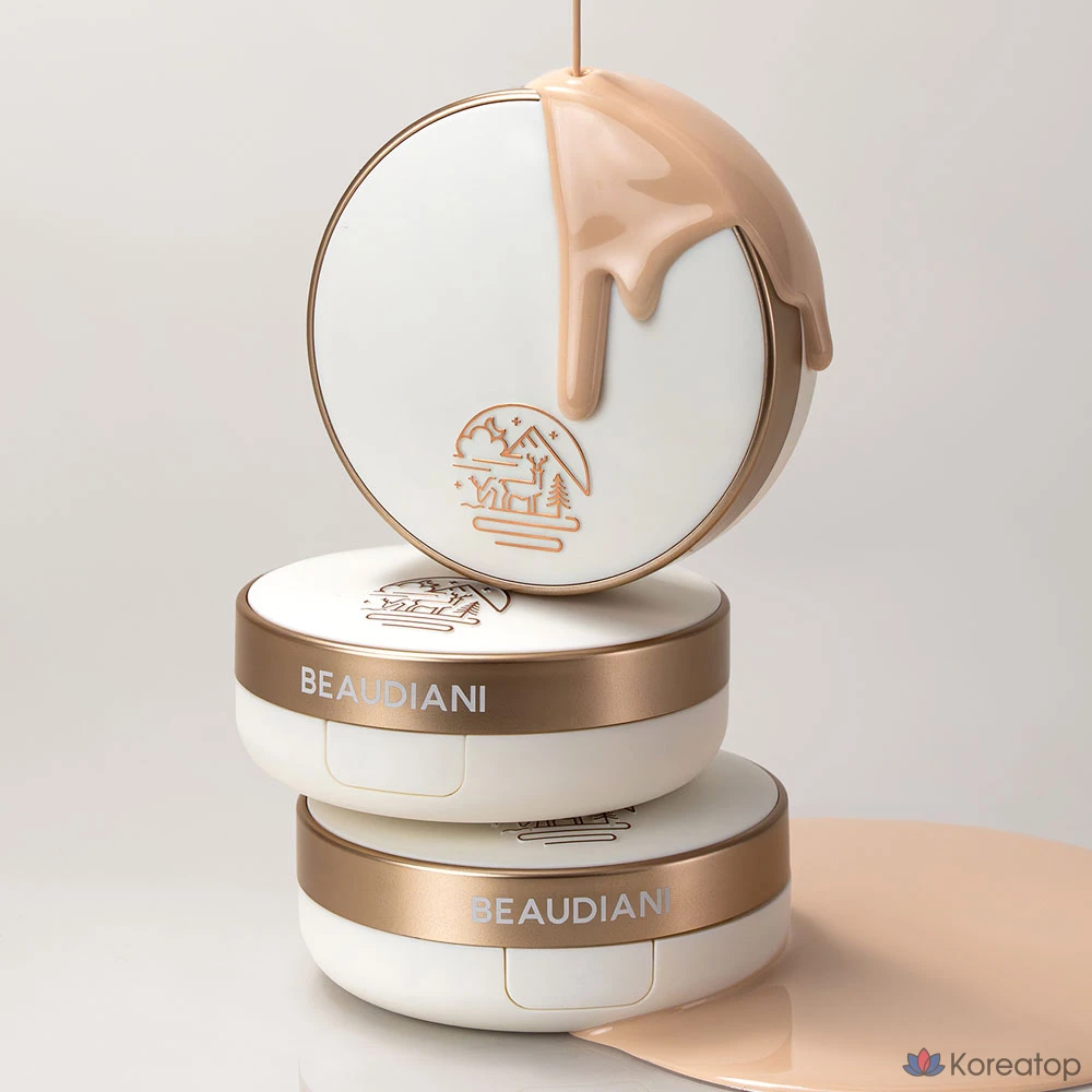 Кушон Beaudiani Mesh Glow Up Cover Cushion Foundation Refill, оттенок 3 Deep Cover Daily, 12 г, 1 шт., фото 4