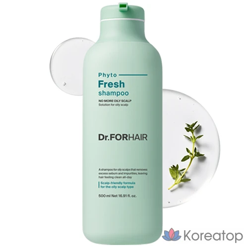 Шампунь для жирной кожи головы Dr.Forhair Deep Cleansing Phyto Fresh Shampoo, 500 мл, 1 шт., фото 2