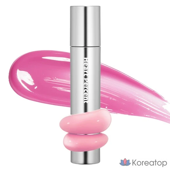 Тинт для губ Heart Percent Dot On Mood One Way Glowy Lip Tint, оттенок 04 Pink Babe, 4 г, 1 шт.