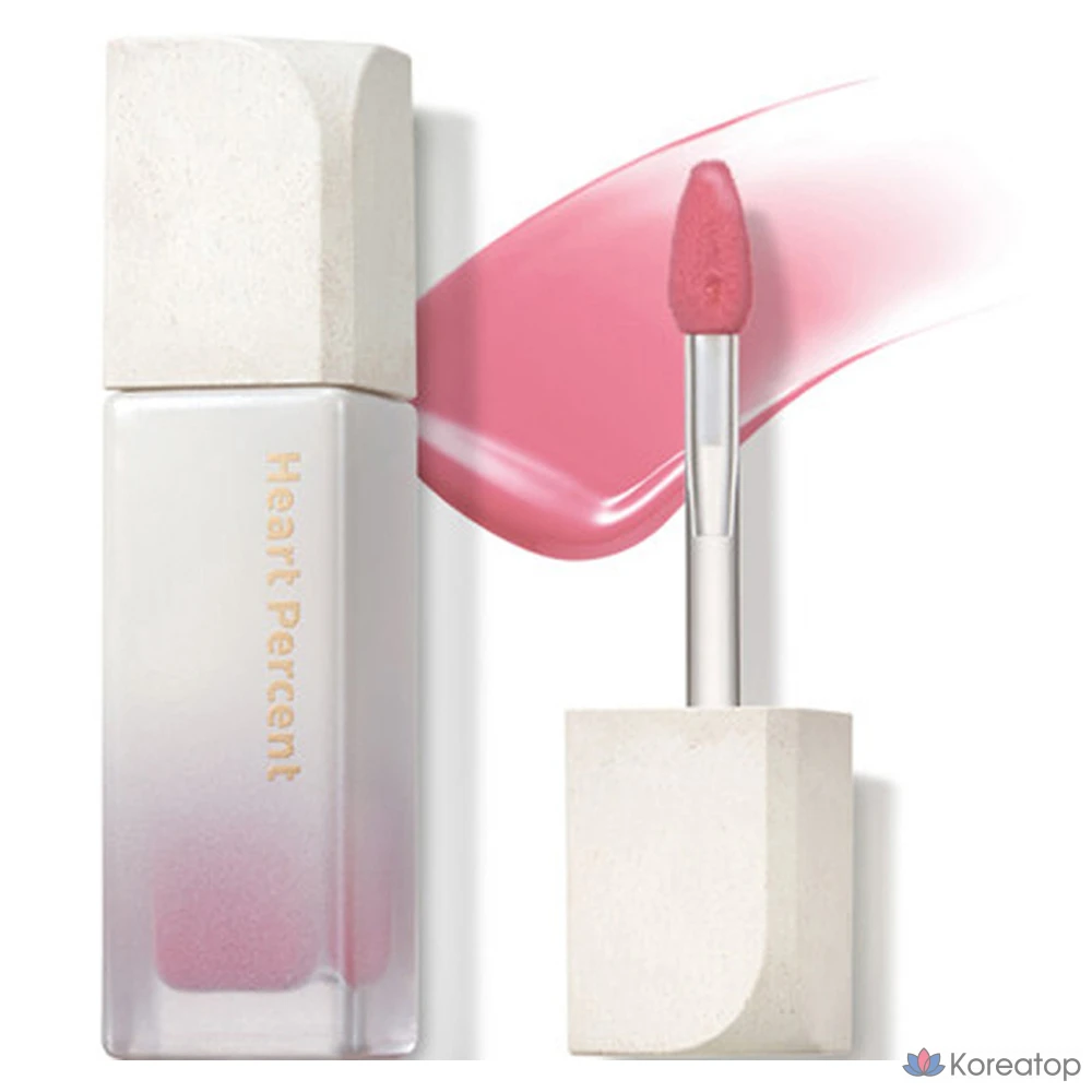 Тинт для губ Heart Percent Dot On Mood Pure Glow Tint, оттенок 02 Pink Rose, 1 шт.
