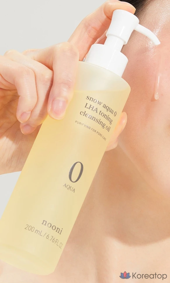 Гидрофильное масло NOONI Snow Aqua Zero Laha Toning Cleansing Oil, 200 мл, 1 шт.