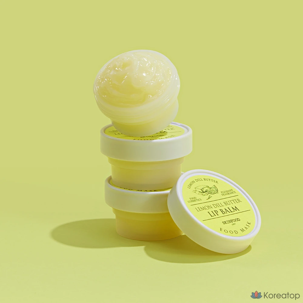 Бальзам для губ Skinfood Butter Food Mask Lip Balm, оттенок Lemon Dill, 21 г, 1 шт.