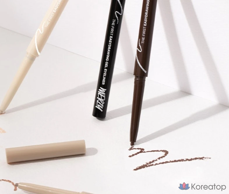 Подводка для глаз MERZY The First Easy Drawing Gel Eyeliner, оттенок EG3 Maroon, 0.14 г, 1 шт., фото 4